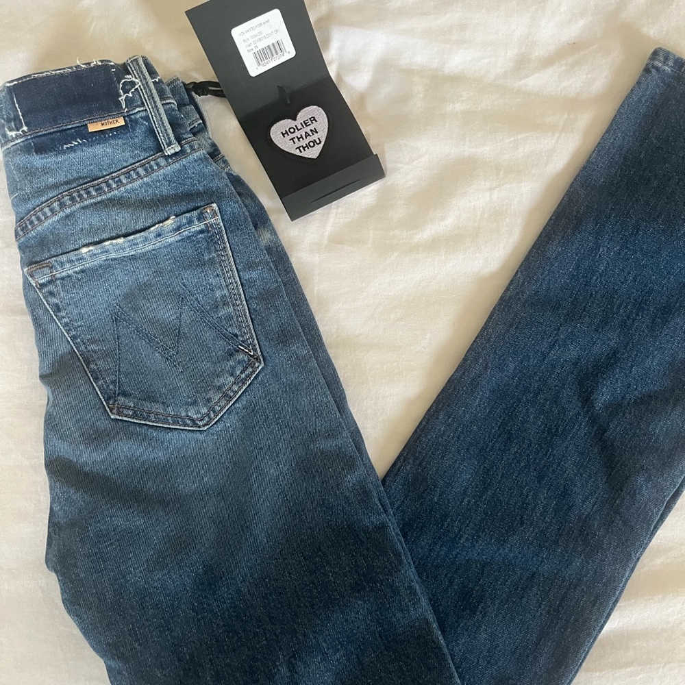 NWT MOTHER The high-waisted Rider Skimp jeans